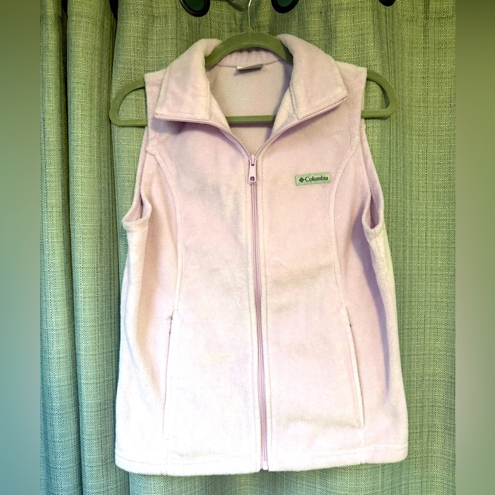 Columbia Soft Pink Fleece Vest